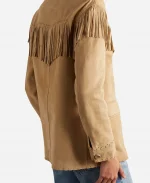 Annette Bening Dutton Ranch Premiere Fringe Suede Jacket