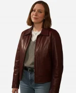 Ava Daniels Tv Series Hacks S05 Hannah Einbinder Brown Leather Jacket