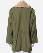 Avantika Vandanapu Not Suitable For Work S01 Abby Chilukuri Green Fur Collar Jacket