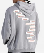 Official BTS Arirang Heather Gray Zip-up Hoodie