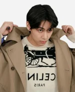 BTS V ONE LUCKY DAY VLOG Trench Coat By Celine