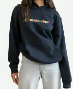 Baylen Out Loud S01 Baylen Dupree Here For You Rainbow Navy Pullover Hoodie