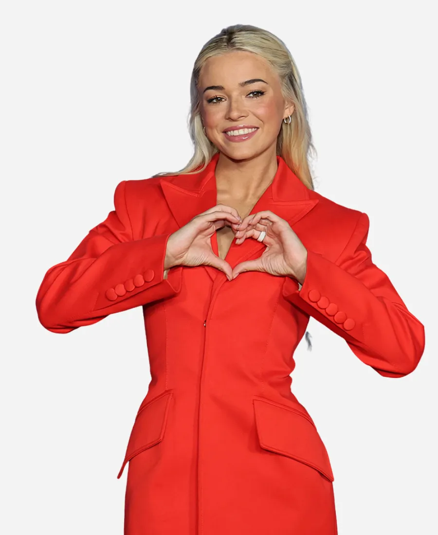 Baywatch Reboot Promo Livvy Dunne Blazer Baywatch Reboot Promo Livvy Dunne Blazer - Red