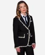 Betty Gilpin Office Romance 2026 Premiere New York City Black Tweed Blazer