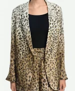 Annette Bening Dutton Ranch S01 Leopard Print Blazer