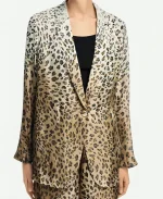 Dutton Ranch Annette Bening Leopard Print Blazer