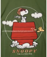 BoxLunch Peanuts Snoopy Flying Ace Green Bomber Jacket
