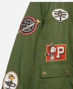 BoxLunch Peanuts Snoopy Flying Ace Bomber Jacket - Green