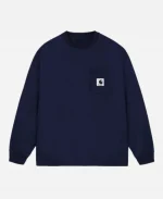 F.C.R.B Graphic Pocket Long-Sleeve T-Shirt - Navy Blue