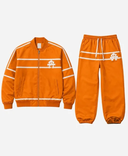 NBA Finals Timothee Chalamet Orange Tracksuit