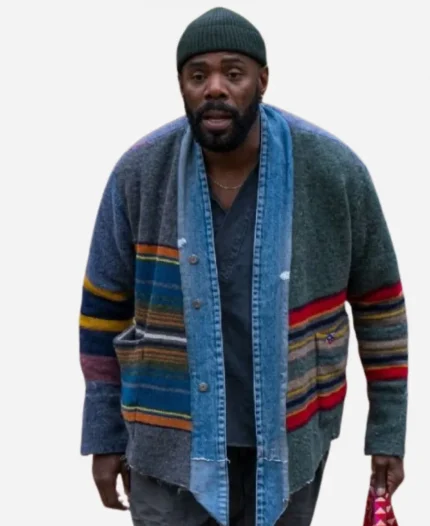 Colman Domingo TV Series The Four Seasons S02 Danny Multi-Stripe Kimono Jacket