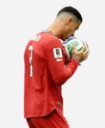 Cristiano Ronaldo 2026 FIFA World Cup Legacy Logo Sleeve Patch Red Shirt