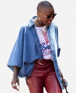 Formula 1 Monaco Grand Prix 2026 Cynthia Erivo Blue Denim Shirt