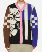 Off Campus S01 Stephen Kalyn Hibiscus Stripe Cardigan
