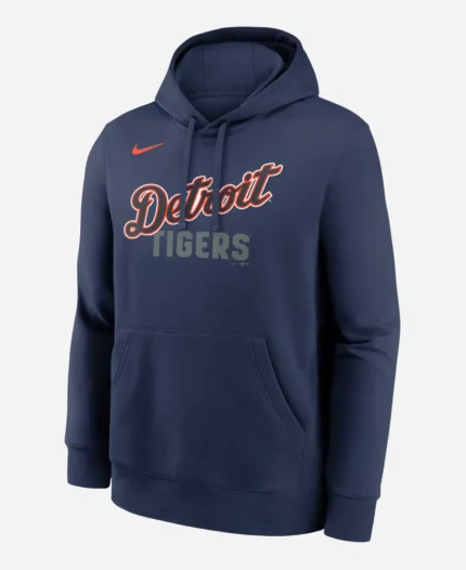 Men's Nike Detroit Tigers Navy Fleece Hoodie