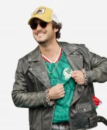Diego Boneta 2026 FIFA World Cup Leather Biker Jacket