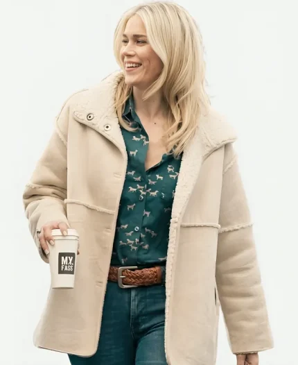 Dolly Weaver Tv Series Marshals S01 Ellyn Jameson Beige Shearling Jacket