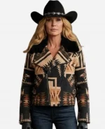 Dutton Ranch S01 Beth Dutton Western Print Jacket