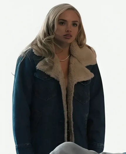 Oreana 2026 Dutton Ranch S01 Natalie Alyn Lind Blue Denim Sherpa Jacket