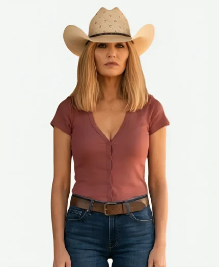 Kelly Reilly Pink Top