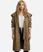Beth Dutton 2026 Dutton Ranch S01 Kelly Reilly Brown Trench Coat