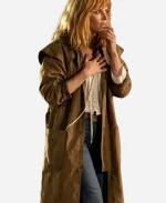 Dutton Ranch S01 Kelly Reilly Brown Trench Coat