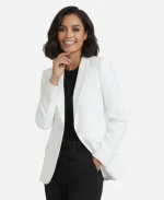 Ebony Wilder Nemesis S01 White Blazer - Jacket Era