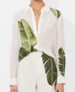 Erinn Hayes Its Not Like That Leaf Print Blouse