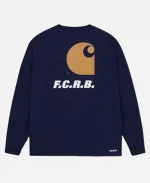 Carhartt WIP x F.C. Real Bristol Pocket Long-Sleeve T-Shirt - Navy Blue