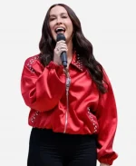 FIFA World Cup 2026 Alanis Morissette Satin Bomber Jacket