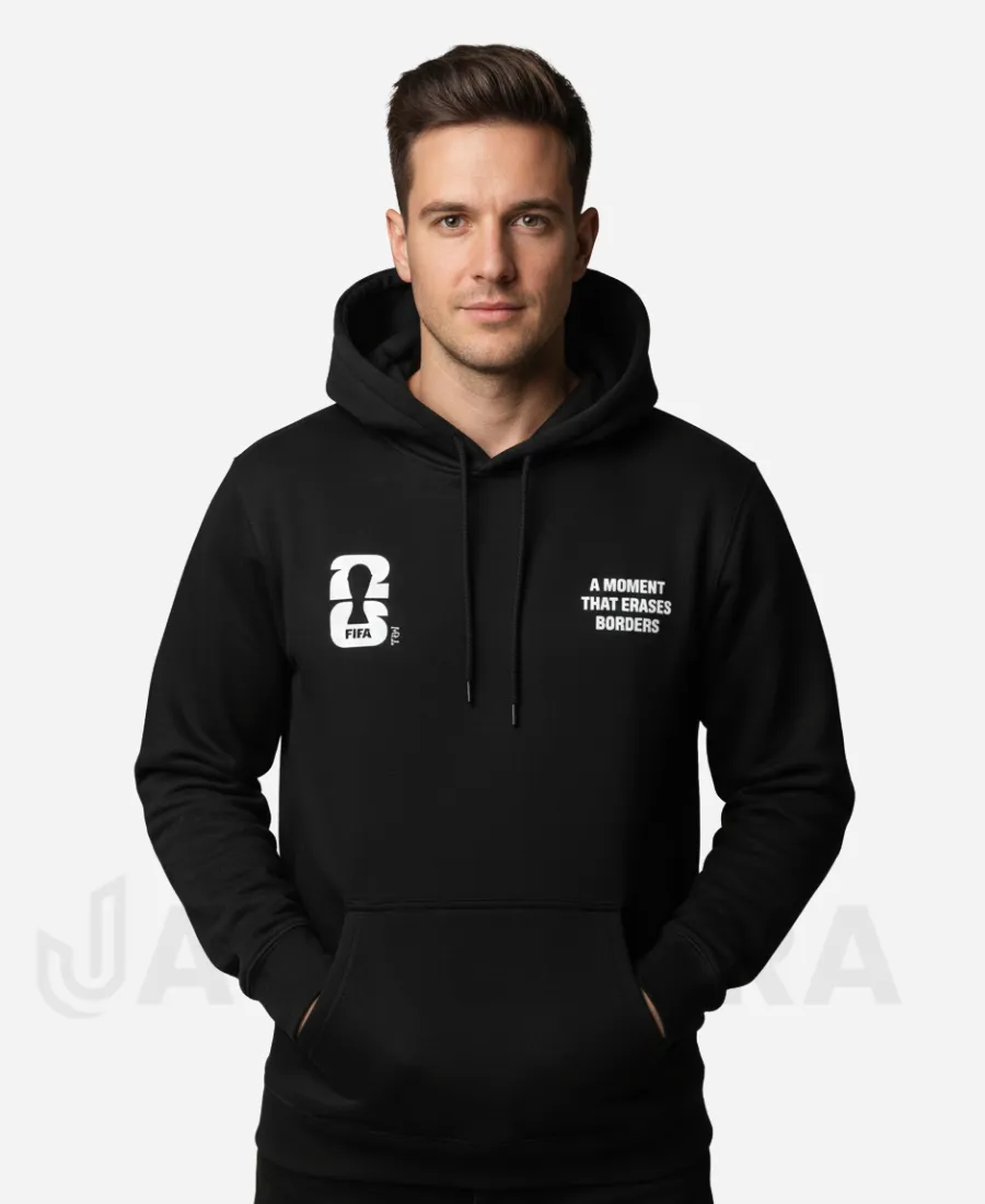 FIFA World Cup 2026 Black Hoodie Peace Collective 2026 FIFA World Cup Black Hoodie