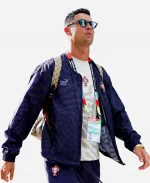 Cristiano Ronaldo Portugal King Navy Blue Track Jacket