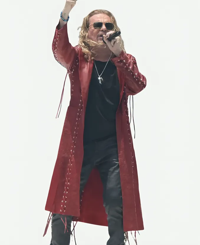 FIFA World Cup 2026 Fher Olvera Leather Coat 2026 FIFA World Cup Fher Olvera Red Leather Coat