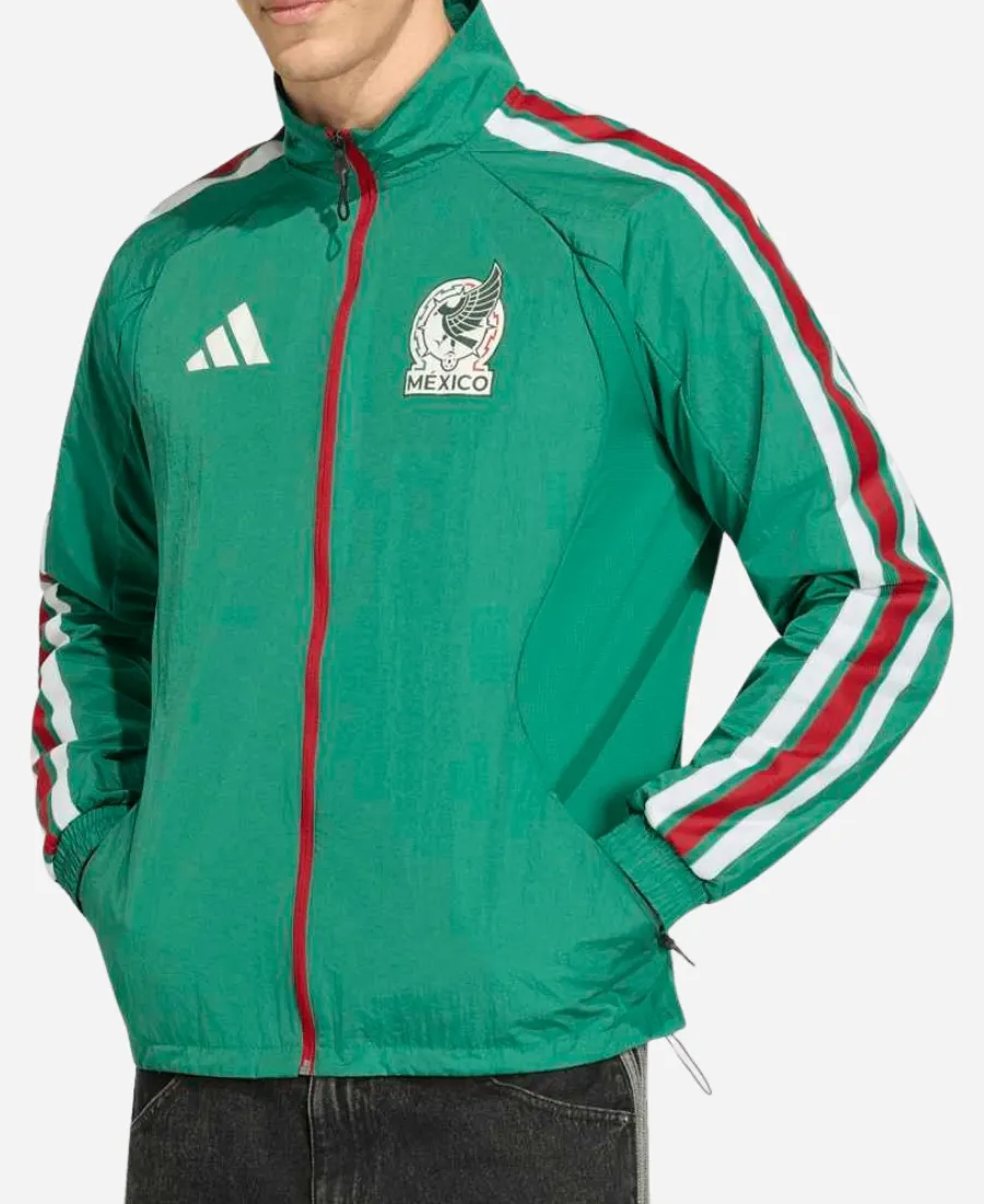 FIFA World Cup 2026 Mexico Green Anthem Jacket Green Mexico Home Anthem Jacket