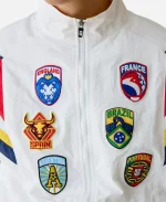 FIFA World Cup 2026 Country Team Patches Nylon Jacket - White