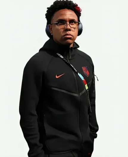 World Cup 2026 Nike USMNT United States Tech Fleece Black Hoodie