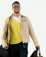 2026 FIFA World Cup Spain Football Team Arrival Beige Jacket