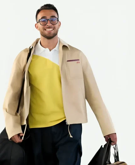 2026 FIFA World Cup Spain Football Team Arrival Beige Jacket