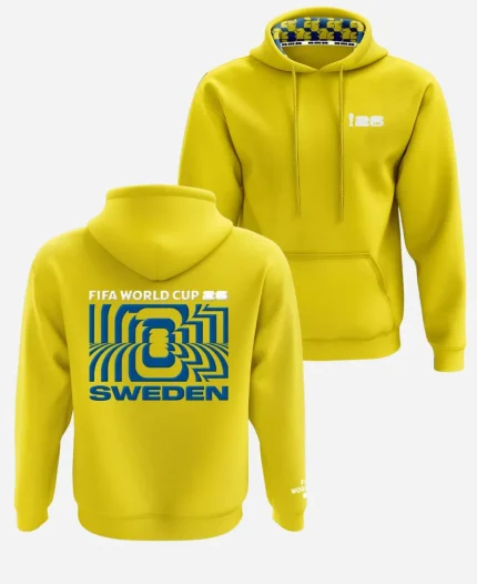 FIFA World Cup 2026 Sweden Football Club Puff Hoodie