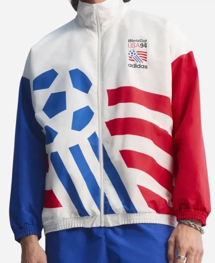 White USA 94 Graphic Woven Track Top