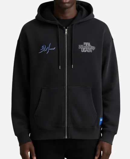 Abercrombie & Fitch FIFA World Cup USA 94 Black Hooded Jacket