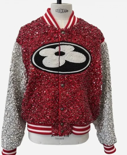 Future 2026 FIFA World Cup LA Opening Ceremony Louis Vuitton Sequin Varsity Jacket