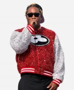 Future FIFA World Cup 2026 Red Sequin Varsity Jacket