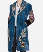 G-Dragon Head In The Clouds Gucci Blue Velvet Coat