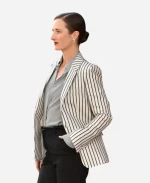 Grace Gummer Love Story FYC Event Striped Blazer