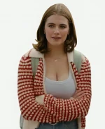 Ella Bright Off Campus S01 Red Striped Sweater