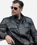  Henry Cavill In The Grey 2026 Sid Black Leather Anthracite jacket