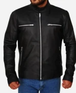 Damon Salvatore Vampire Diaries Leather Jacket