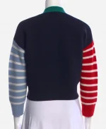 In The City S01 Danielle Olivera Colorblock Striped Cardigan