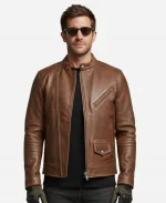 Jake Gyllenhaal In The Grey 2026 Leather Jacket